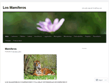 Tablet Screenshot of clasificaciondemamiferos.wordpress.com