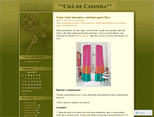Tablet Screenshot of chadecasinha.wordpress.com