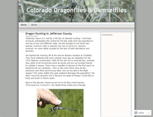 Tablet Screenshot of coloradodragonflies.wordpress.com