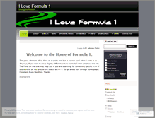Tablet Screenshot of iloveformula1.wordpress.com