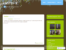 Tablet Screenshot of knottyk.wordpress.com