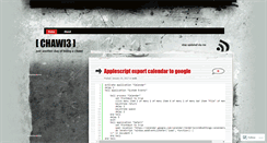 Desktop Screenshot of chawi3.wordpress.com