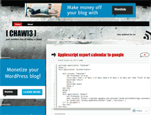 Tablet Screenshot of chawi3.wordpress.com