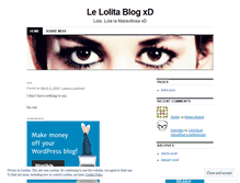 Tablet Screenshot of lolita04.wordpress.com