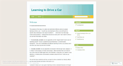 Desktop Screenshot of learningtodriveacar.wordpress.com