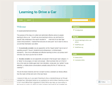 Tablet Screenshot of learningtodriveacar.wordpress.com