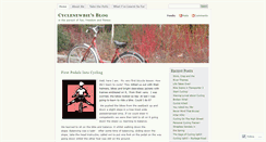 Desktop Screenshot of cyclenewbie.wordpress.com