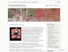 Tablet Screenshot of cyclenewbie.wordpress.com
