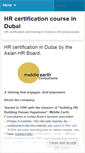 Mobile Screenshot of hrcertificationdubai.wordpress.com