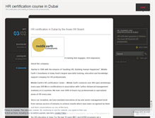 Tablet Screenshot of hrcertificationdubai.wordpress.com