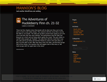 Tablet Screenshot of mannion.wordpress.com