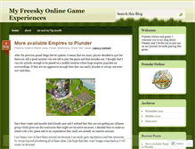 Tablet Screenshot of freeskyonlinegame.wordpress.com