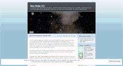 Desktop Screenshot of newmedia315.wordpress.com