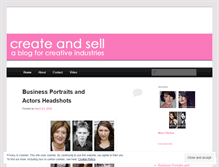 Tablet Screenshot of createandsell.wordpress.com