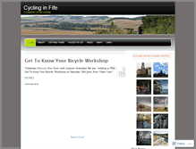 Tablet Screenshot of cyclinginfife.wordpress.com