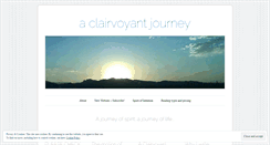 Desktop Screenshot of aclairavoyantjourney.wordpress.com