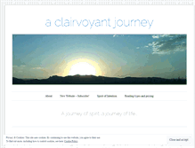 Tablet Screenshot of aclairavoyantjourney.wordpress.com