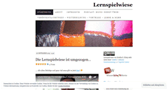 Desktop Screenshot of lernspielwiese.wordpress.com