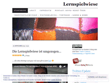 Tablet Screenshot of lernspielwiese.wordpress.com