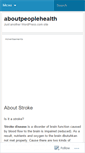 Mobile Screenshot of aboutpeoplehealth.wordpress.com