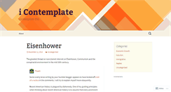 Desktop Screenshot of contemplationist.wordpress.com