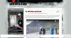 Desktop Screenshot of geekwithagun.wordpress.com
