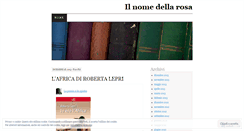 Desktop Screenshot of ilnomedellarosa.wordpress.com