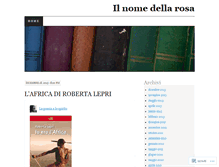Tablet Screenshot of ilnomedellarosa.wordpress.com