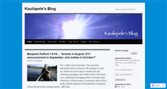 Desktop Screenshot of kauilapele.wordpress.com