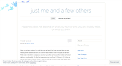 Desktop Screenshot of justmeandafewothers.wordpress.com