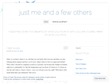 Tablet Screenshot of justmeandafewothers.wordpress.com
