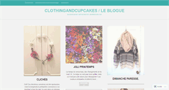 Desktop Screenshot of clothingandcupcakes.wordpress.com