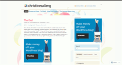Desktop Screenshot of christinesalleng.wordpress.com
