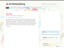 Tablet Screenshot of christinesalleng.wordpress.com