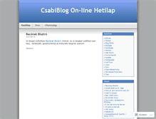 Tablet Screenshot of csabi.wordpress.com
