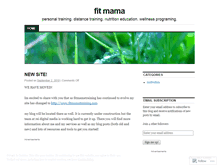 Tablet Screenshot of fitmamatraining.wordpress.com