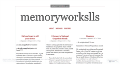 Desktop Screenshot of memoryworkslls.wordpress.com
