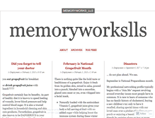 Tablet Screenshot of memoryworkslls.wordpress.com