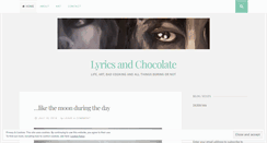 Desktop Screenshot of lyricsandchocolate.wordpress.com