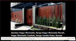 Desktop Screenshot of pagarminimalisterbaru.wordpress.com