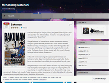Tablet Screenshot of menantangmatahari.wordpress.com