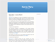 Tablet Screenshot of kerosperu.wordpress.com