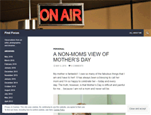 Tablet Screenshot of findfocus.wordpress.com