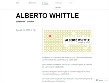 Tablet Screenshot of albertowhittlesolicitador.wordpress.com