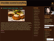 Tablet Screenshot of chocolatecoveredeverything.wordpress.com