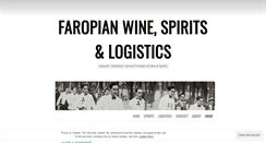 Desktop Screenshot of faropianwine.wordpress.com