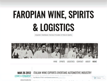 Tablet Screenshot of faropianwine.wordpress.com