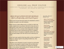Tablet Screenshot of colton105.wordpress.com