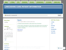 Tablet Screenshot of lancashirecarepatientinfo.wordpress.com