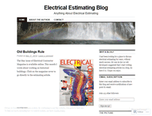 Tablet Screenshot of electricalestimator.wordpress.com